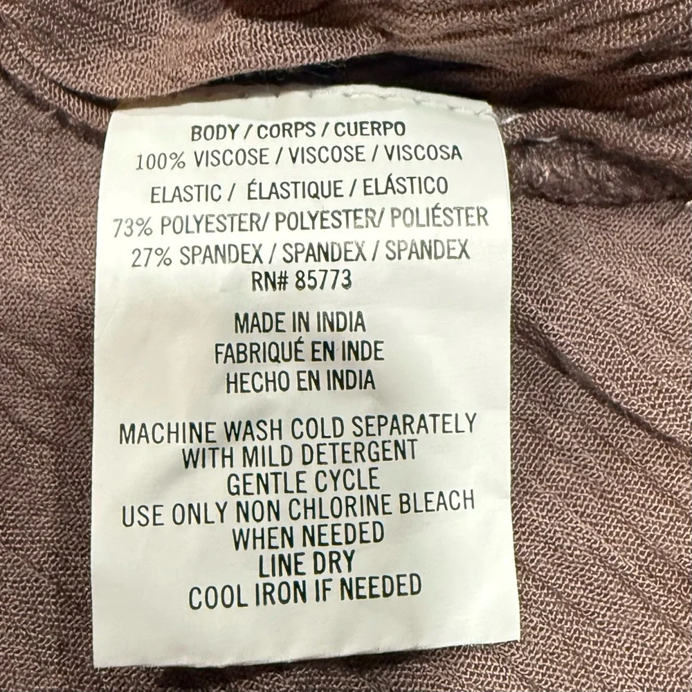 O’NEILL Brown Adjustable Spaghetti Strap Top, Size XL - Picture 4 of 4